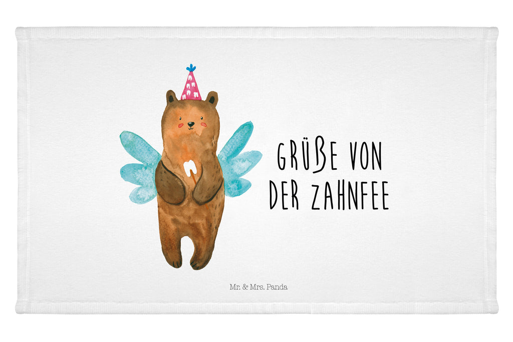 Gäste Handtuch Zahnfee Bär Gästetuch, Reisehandtuch, Sport Handtuch, Frottier, Kinder Handtuch, Bär, Teddy, Teddybär, Zahnfee, Fee, Milchzahn, Erster Zahn