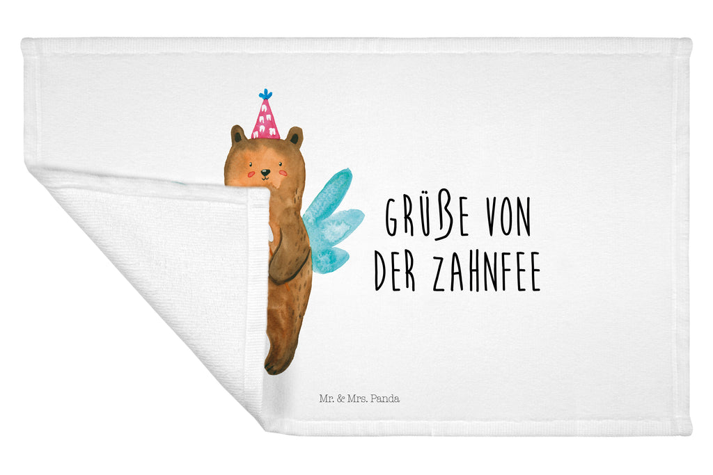 Gäste Handtuch Zahnfee Bär Gästetuch, Reisehandtuch, Sport Handtuch, Frottier, Kinder Handtuch, Bär, Teddy, Teddybär, Zahnfee, Fee, Milchzahn, Erster Zahn