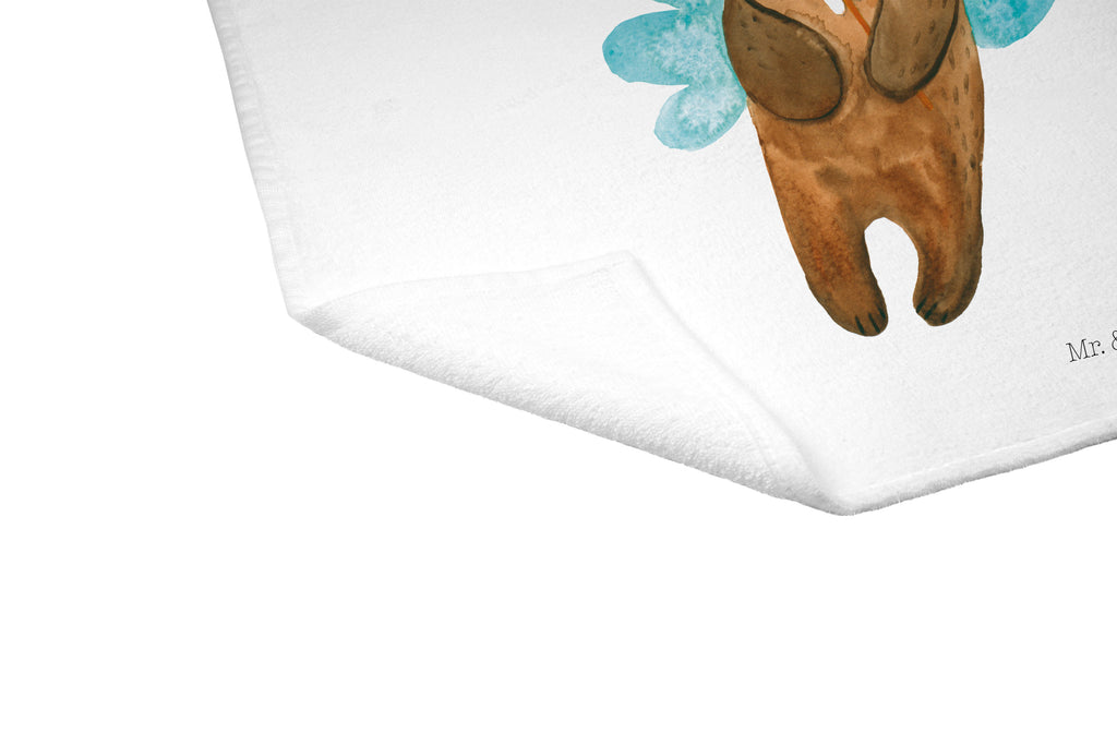 Gäste Handtuch Zahnfee Bär Gästetuch, Reisehandtuch, Sport Handtuch, Frottier, Kinder Handtuch, Bär, Teddy, Teddybär, Zahnfee, Fee, Milchzahn, Erster Zahn