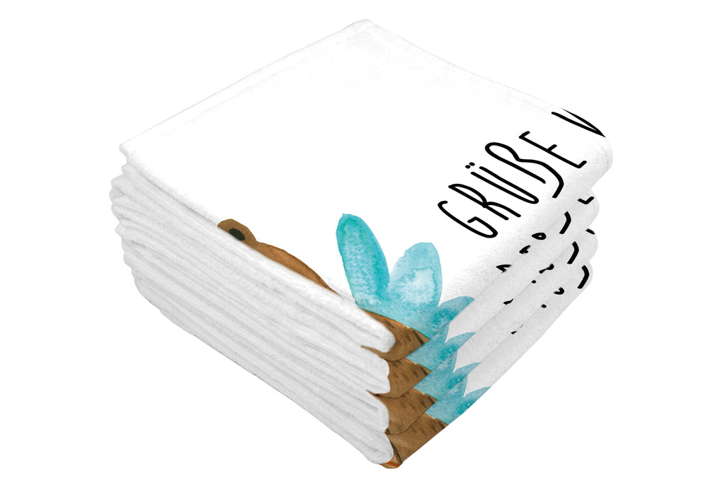 Gäste Handtuch Zahnfee Bär Gästetuch, Reisehandtuch, Sport Handtuch, Frottier, Kinder Handtuch, Bär, Teddy, Teddybär, Zahnfee, Fee, Milchzahn, Erster Zahn