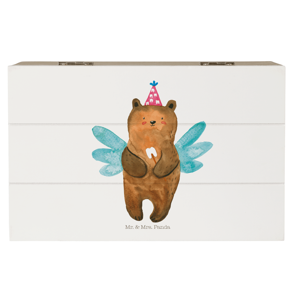 Holzkiste Zahnfee Bär Holzkiste, Kiste, Schatzkiste, Truhe, Schatulle, XXL, Erinnerungsbox, Erinnerungskiste, Dekokiste, Aufbewahrungsbox, Bär, Teddy, Teddybär, Zahnfee, Fee, Milchzahn, Erster Zahn