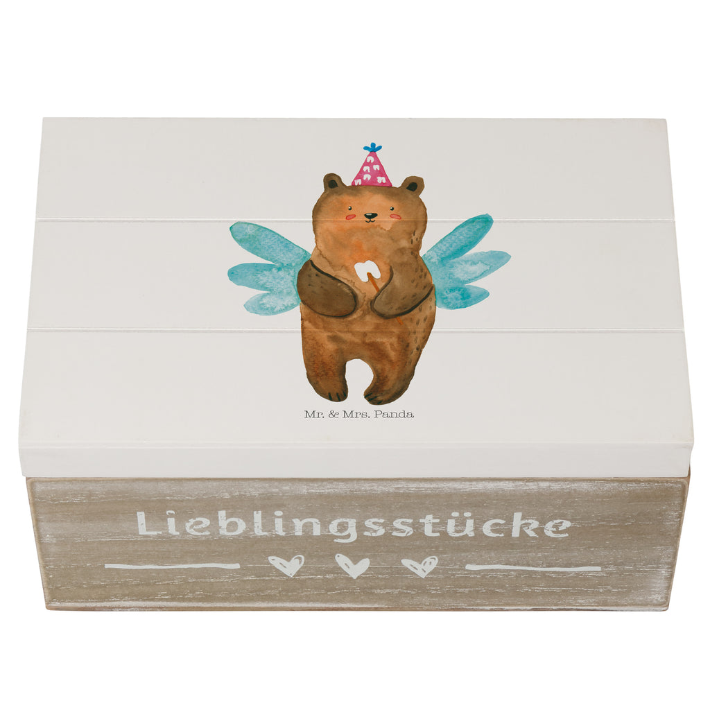 Holzkiste Zahnfee Bär Holzkiste, Kiste, Schatzkiste, Truhe, Schatulle, XXL, Erinnerungsbox, Erinnerungskiste, Dekokiste, Aufbewahrungsbox, Bär, Teddy, Teddybär, Zahnfee, Fee, Milchzahn, Erster Zahn