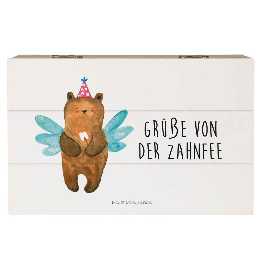 Holzkiste Zahnfee Bär Holzkiste, Kiste, Schatzkiste, Truhe, Schatulle, XXL, Erinnerungsbox, Erinnerungskiste, Dekokiste, Aufbewahrungsbox, Bär, Teddy, Teddybär, Zahnfee, Fee, Milchzahn, Erster Zahn