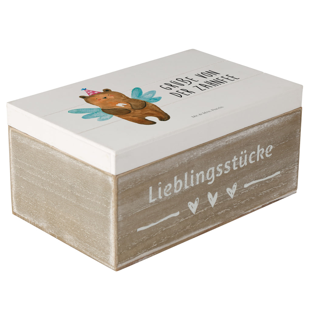 Holzkiste Zahnfee Bär Holzkiste, Kiste, Schatzkiste, Truhe, Schatulle, XXL, Erinnerungsbox, Erinnerungskiste, Dekokiste, Aufbewahrungsbox, Bär, Teddy, Teddybär, Zahnfee, Fee, Milchzahn, Erster Zahn