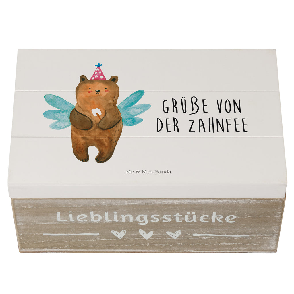 Holzkiste Zahnfee Bär Holzkiste, Kiste, Schatzkiste, Truhe, Schatulle, XXL, Erinnerungsbox, Erinnerungskiste, Dekokiste, Aufbewahrungsbox, Bär, Teddy, Teddybär, Zahnfee, Fee, Milchzahn, Erster Zahn