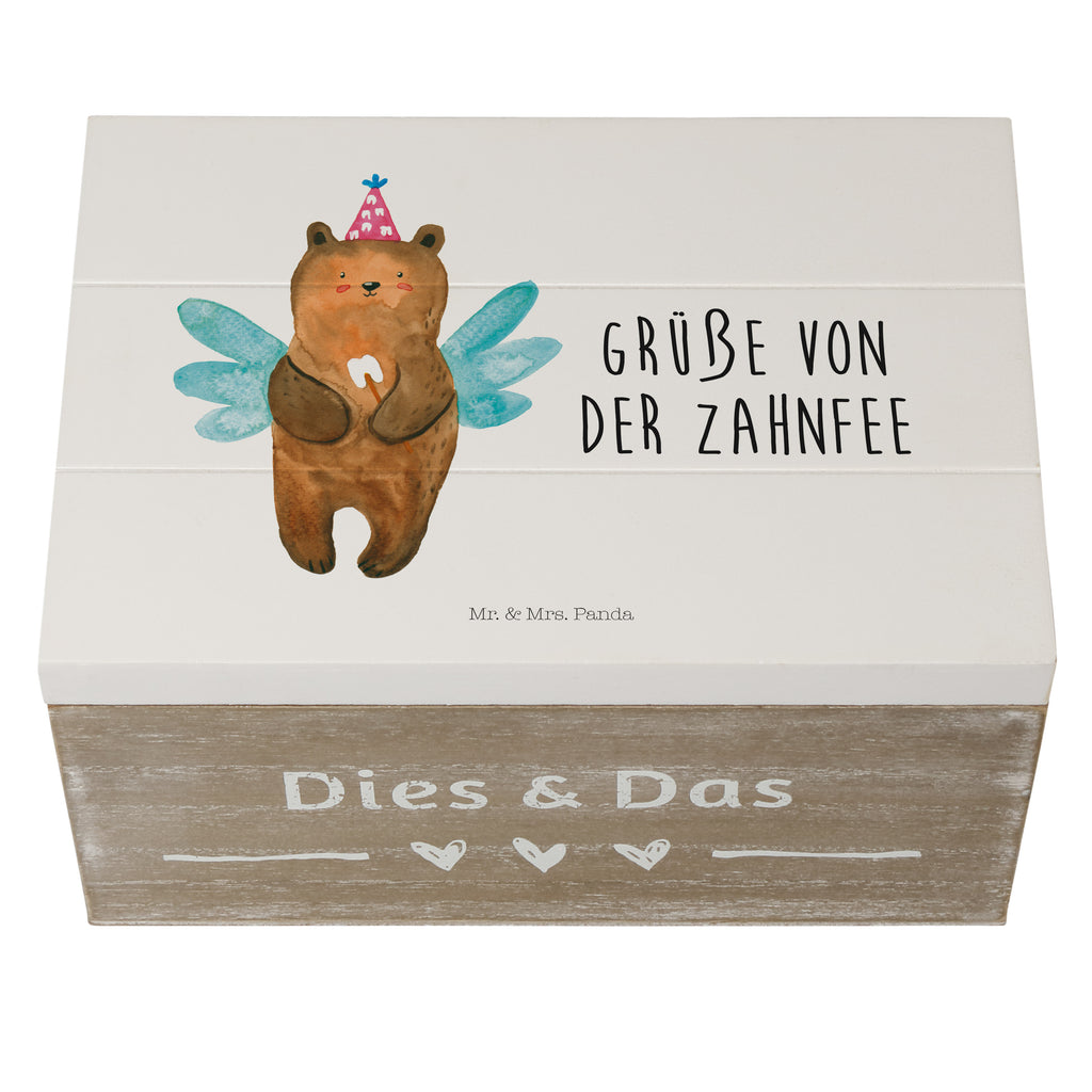 Holzkiste Zahnfee Bär Holzkiste, Kiste, Schatzkiste, Truhe, Schatulle, XXL, Erinnerungsbox, Erinnerungskiste, Dekokiste, Aufbewahrungsbox, Bär, Teddy, Teddybär, Zahnfee, Fee, Milchzahn, Erster Zahn