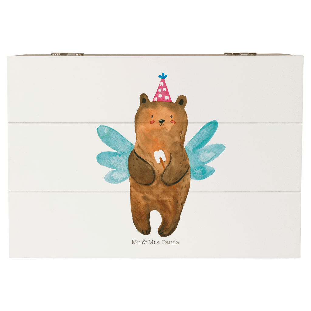 Holzkiste Zahnfee Bär Holzkiste, Kiste, Schatzkiste, Truhe, Schatulle, XXL, Erinnerungsbox, Erinnerungskiste, Dekokiste, Aufbewahrungsbox, Bär, Teddy, Teddybär, Zahnfee, Fee, Milchzahn, Erster Zahn