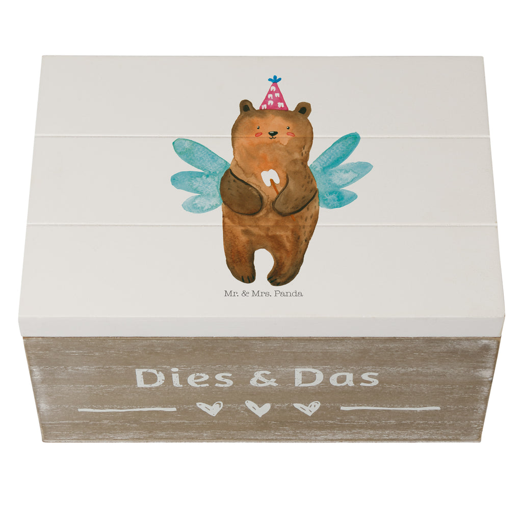 Holzkiste Zahnfee Bär Holzkiste, Kiste, Schatzkiste, Truhe, Schatulle, XXL, Erinnerungsbox, Erinnerungskiste, Dekokiste, Aufbewahrungsbox, Bär, Teddy, Teddybär, Zahnfee, Fee, Milchzahn, Erster Zahn