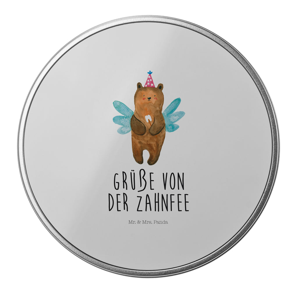 Blechdose rund Zahnfee Bär Metalldose, Keksdose, Dose, Vorratsdose, Geschenkbox, Bär, Teddy, Teddybär, Zahnfee, Fee, Milchzahn, Erster Zahn