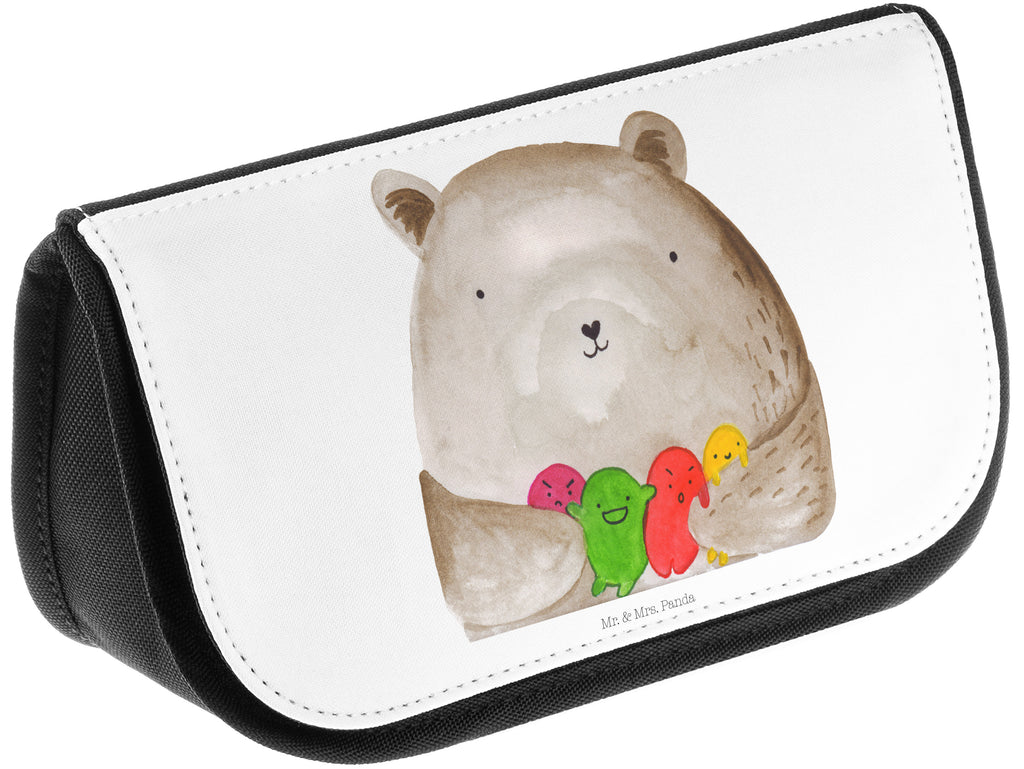 Kosmetiktasche Bär Gefühl Kosmetikbeutel, Kulturtasche, Kulturbeutel, Schminktasche, Make-Up Tasche, Bär, Teddy, Teddybär, Wahnsinn, Verrückt, Durchgedreht