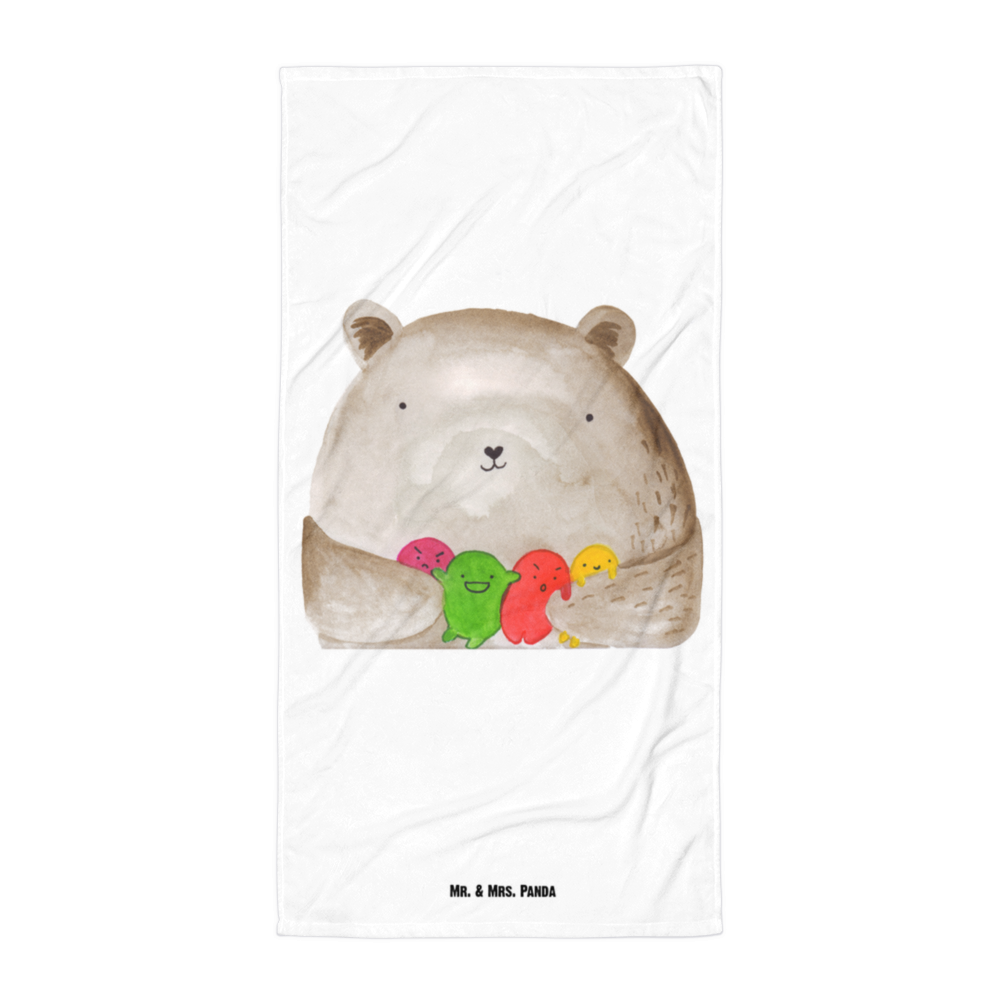 XL Badehandtuch Bär Gefühl Handtuch, Badetuch, Duschtuch, Strandtuch, Saunatuch, Bär, Teddy, Teddybär, Wahnsinn, Verrückt, Durchgedreht