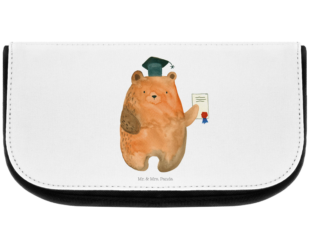 Kosmetiktasche Prüfungsbär Kosmetikbeutel, Kulturtasche, Kulturbeutel, Schminktasche, Make-Up Tasche, Bär, Teddy, Teddybär, Abitur, Prüfungen, Prüfung bestanden, Abschluss, Zeugnis, Abschlusszeugnis