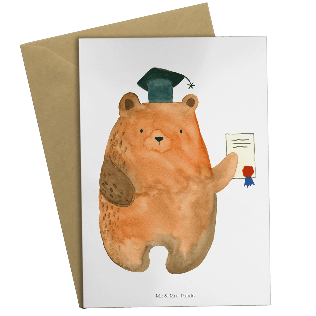Grußkarte Prüfungsbär Klappkarte, Einladungskarte, Glückwunschkarte, Hochzeitskarte, Geburtstagskarte, Karte, Bär, Teddy, Teddybär, Abitur, Prüfungen, Prüfung bestanden, Abschluss, Zeugnis, Abschlusszeugnis