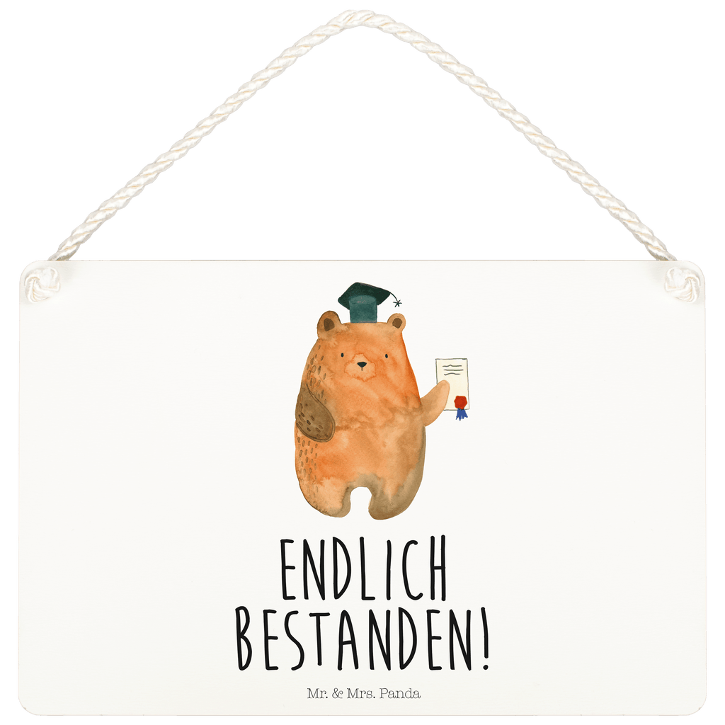 Deko Schild Prüfungsbär Dekoschild, Deko Schild, Schild, Tür Schild, Türschild, Holzschild, Wandschild, Wanddeko, Bär, Teddy, Teddybär, Abitur, Prüfungen, Prüfung bestanden, Abschluss, Zeugnis, Abschlusszeugnis
