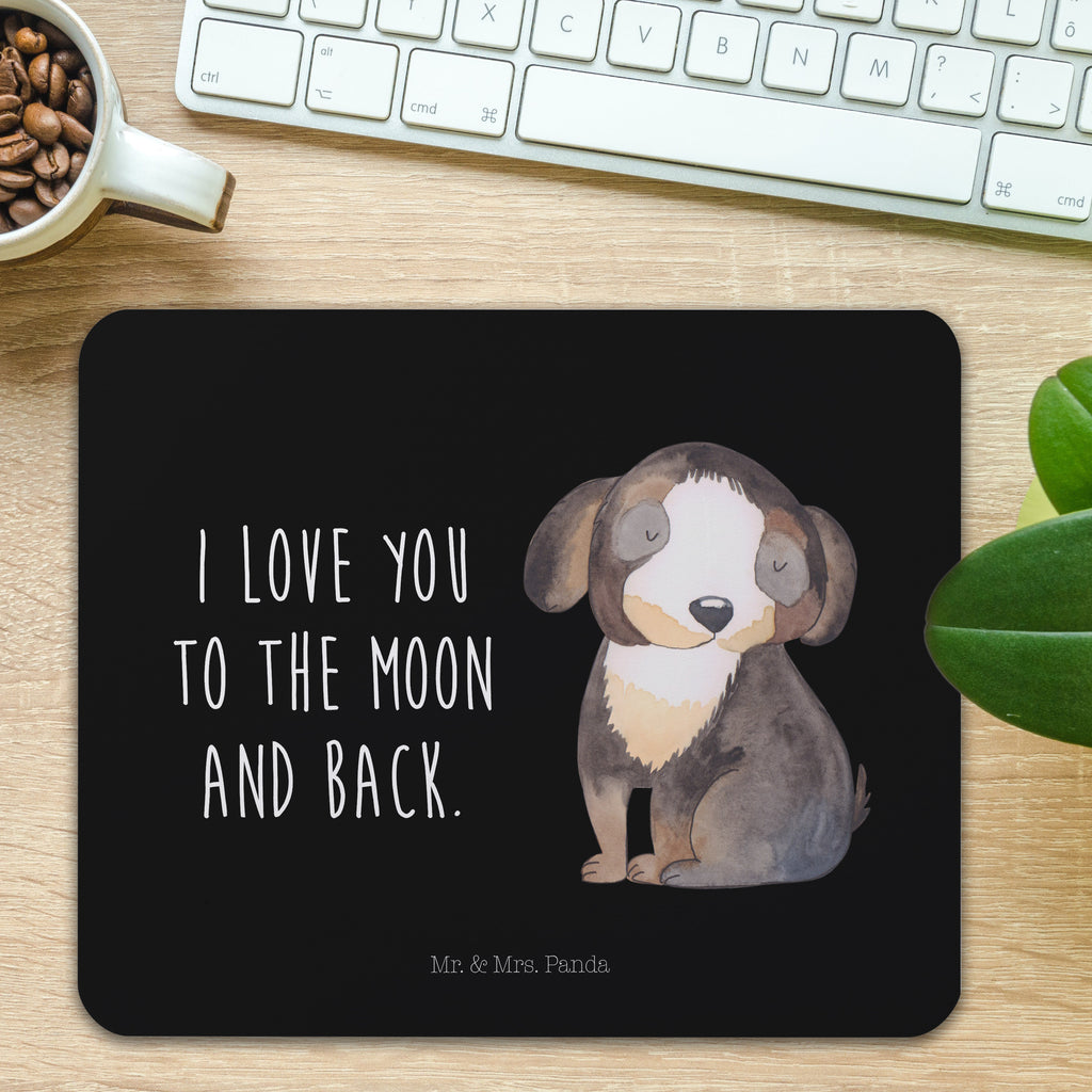 Mauspad Hund entspannt Mousepad, Computer zubehör, Büroausstattung, PC Zubehör, Arbeitszimmer, Mauspad, Einzigartiges Mauspad, Designer Mauspad, Hund, Hundemotiv, Haustier, Hunderasse, Tierliebhaber, Hundebesitzer, Sprüche, schwarzer Hund, Hundeliebe, Liebe, Hundeglück