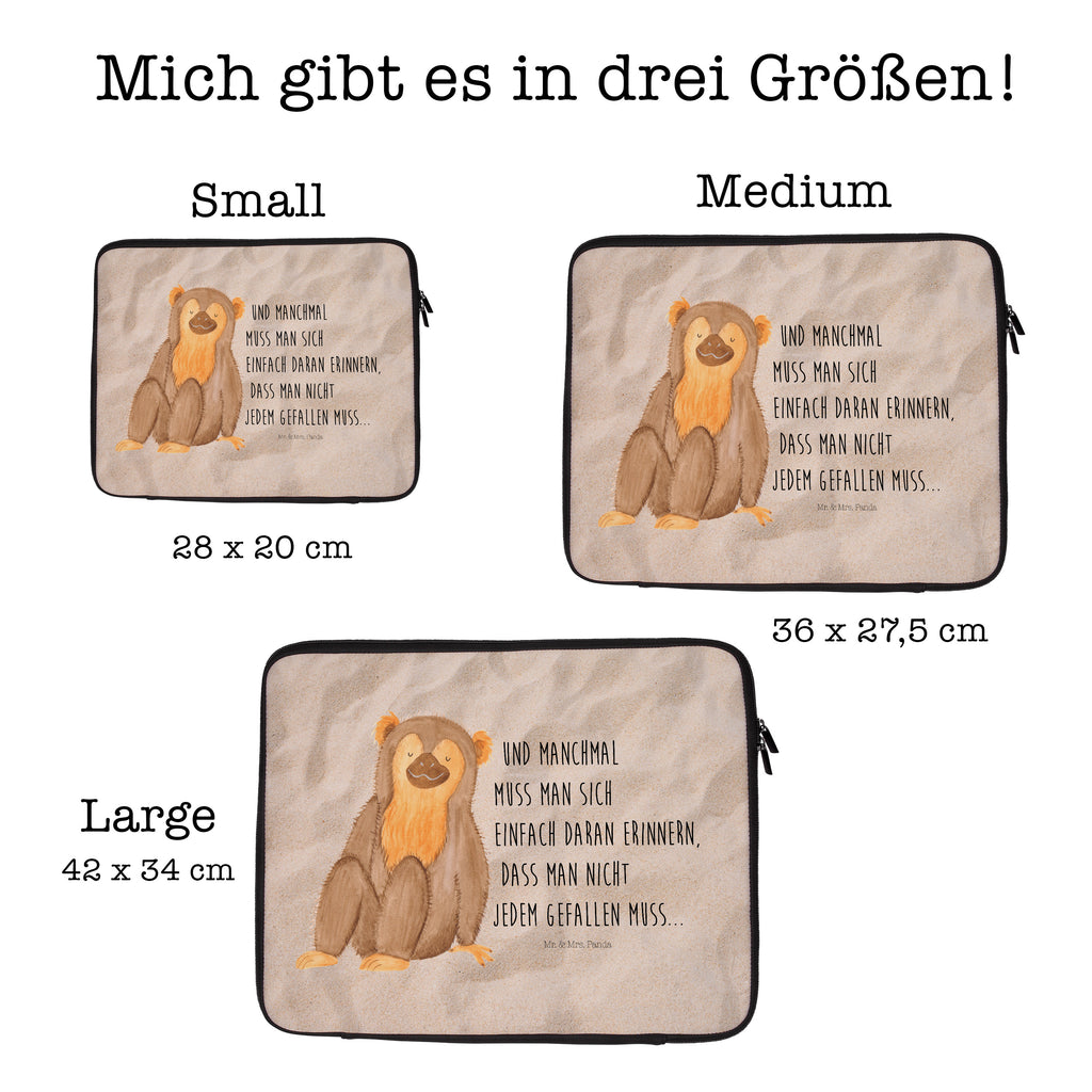 33 x 42 Notebook Tasche Affe Notebook Tasche, Laptop, Computertasche, Tasche, Schutzhülle, Afrika, Wildtiere, Affe, Äffchen, Affen, Selbstliebe, Respekt, Motivation, Selbstachtung, Liebe, Selbstbewusstsein, Selfcare