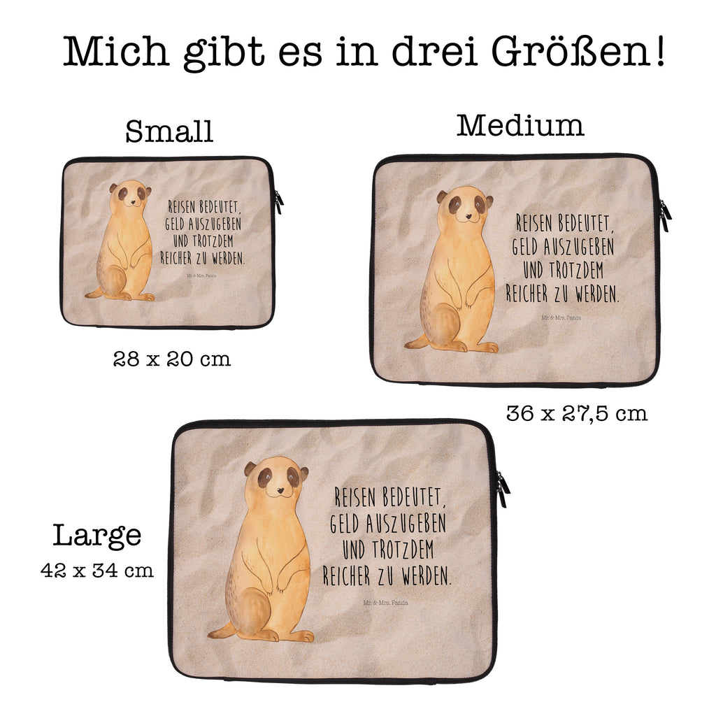 33 x 42 Notebook Tasche Erdmännchen Notebook Tasche, Laptop, Computertasche, Tasche, Schutzhülle, Afrika, Wildtiere, Erdmännchen, Reisen, Spruch, Weltreise, Afrikareise, Roadtrip, Traveling