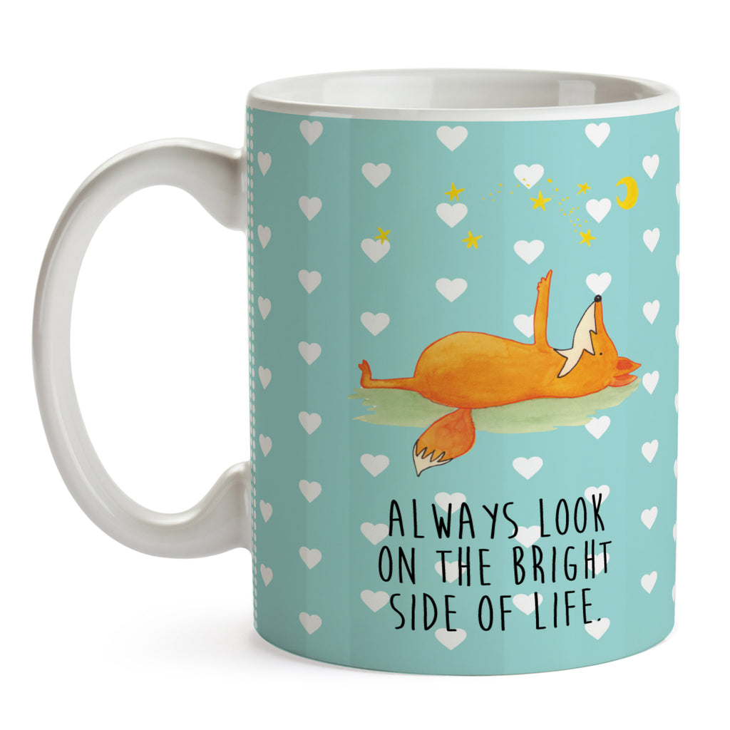 Tasse Fuchs Sterne Fuchs, Füchse, tröstende Worte, Spruch positiv, Spruch schön, Romantik, Always Look on the Bright Side of Life Becher, Kaffeetasse, Kaffeebecher, Tee, Frühstück, Büro  Fuchs
