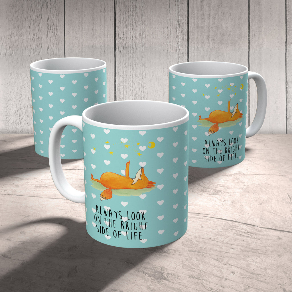 Tasse Fuchs Sterne Fuchs, Füchse, tröstende Worte, Spruch positiv, Spruch schön, Romantik, Always Look on the Bright Side of Life Becher, Kaffeetasse, Kaffeebecher, Tee, Frühstück, Büro  Fuchs