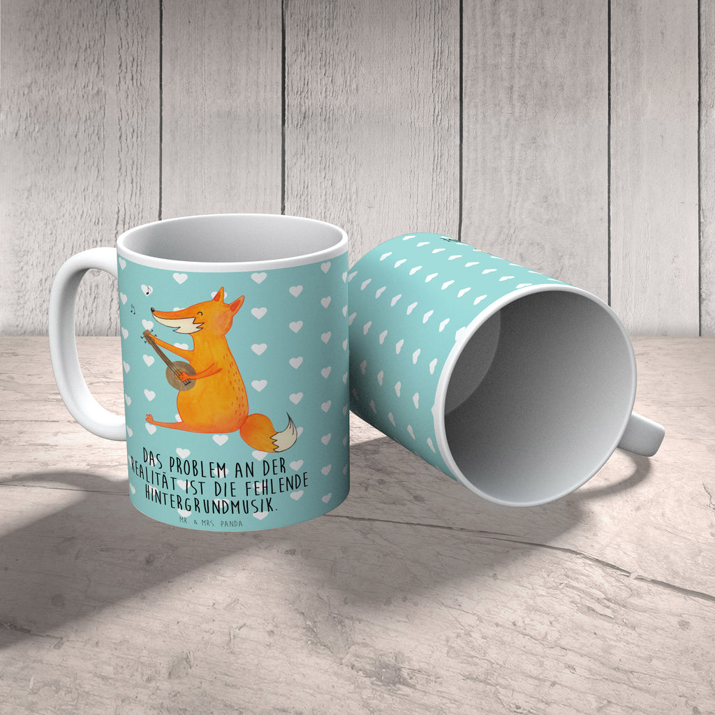 Tasse Fuchs Gitarre Fuchs, Füchse, Geschenk Musiker, Musik Spruch, Musikerin, Sänger, Sängerin, Gitarre,  Becher, Kaffeetasse, Kaffeebecher, Tee, Frühstück, Büro  Fuchs