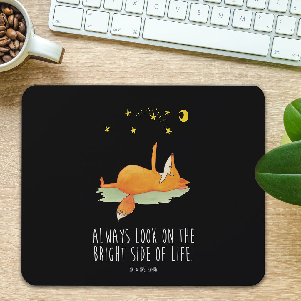 Mauspad Fuchs Sterne Mousepad, Computer zubehör, Büroausstattung, PC Zubehör, Arbeitszimmer, Mauspad, Einzigartiges Mauspad, Designer Mauspad, Fuchs, Füchse, tröstende Worte, Spruch positiv, Spruch schön, Romantik, Always Look on the Bright Side of Life