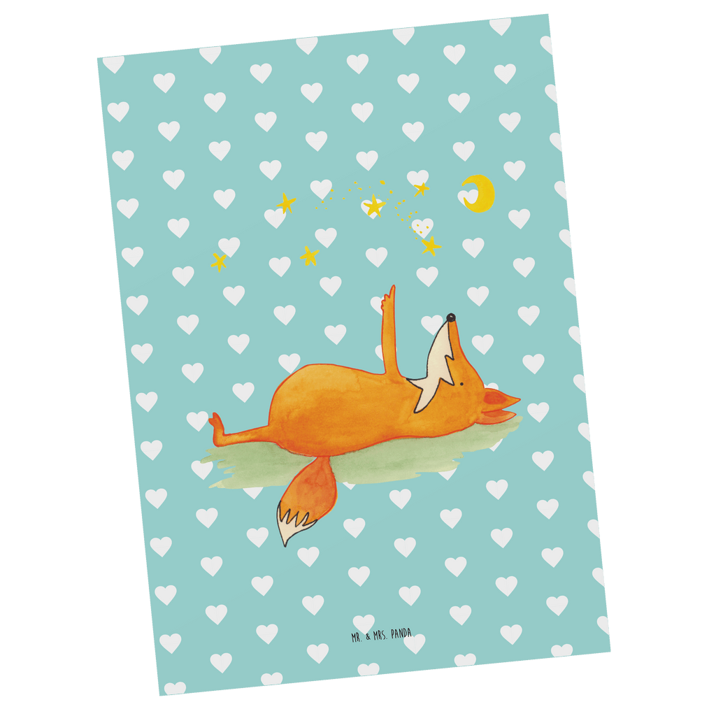Postkarte Fuchs Sterne Geschenkkarte, Grußkarte, Karte, Einladung, Ansichtskarte, Geburtstagskarte, Einladungskarte, Fuchs, Füchse, tröstende Worte, Spruch positiv, Spruch schön, Romantik, Always Look on the Bright Side of Life