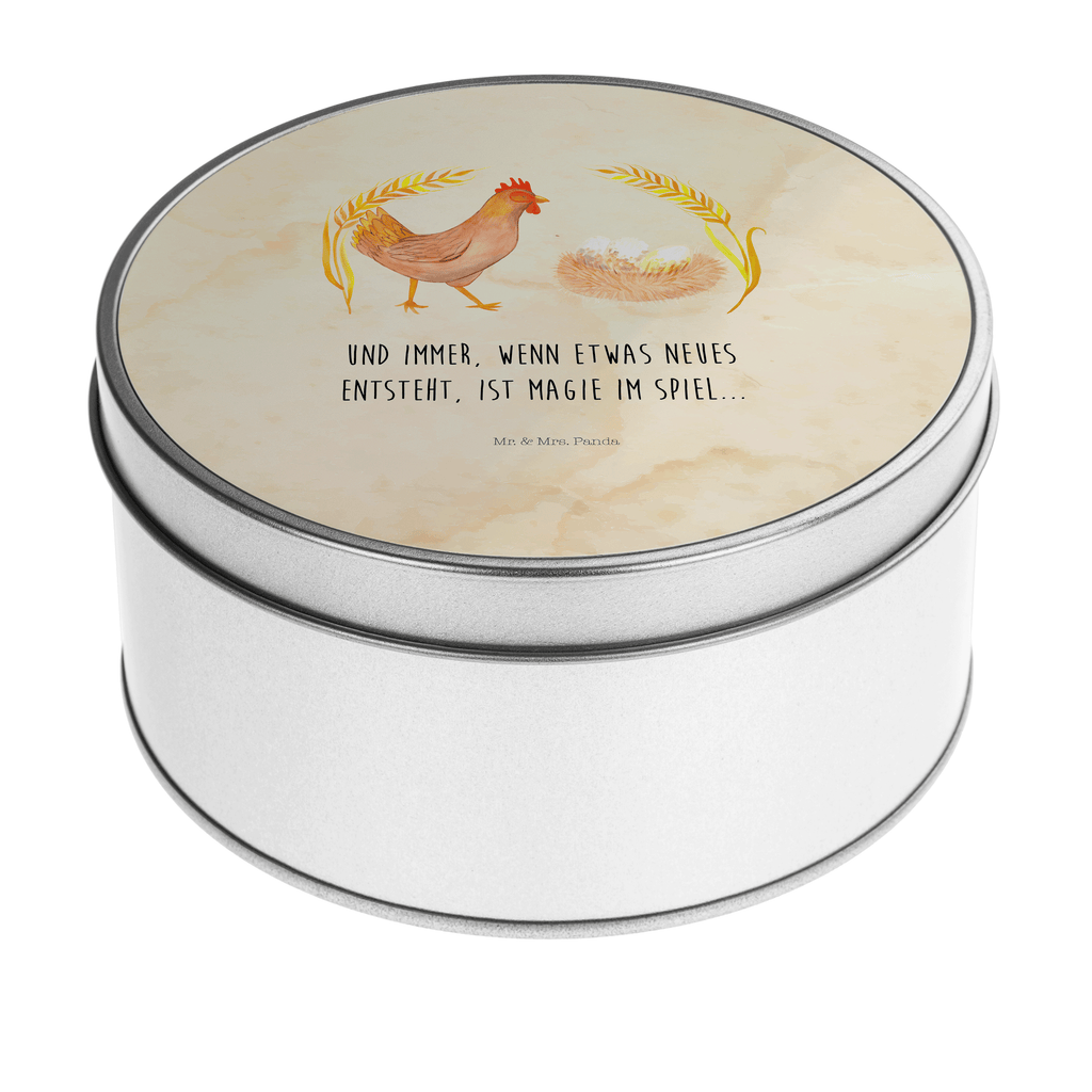 Blechdose rund Huhn stolz Metalldose, Keksdose, Dose, Vorratsdose, Geschenkbox, Bauernhof, Hoftiere, Landwirt, Landwirtin, Hahn, Henne, Hühner, Eier, Hof, Landleben, Motivation, Geburt, Magie, Spruch, Schwangerschaft