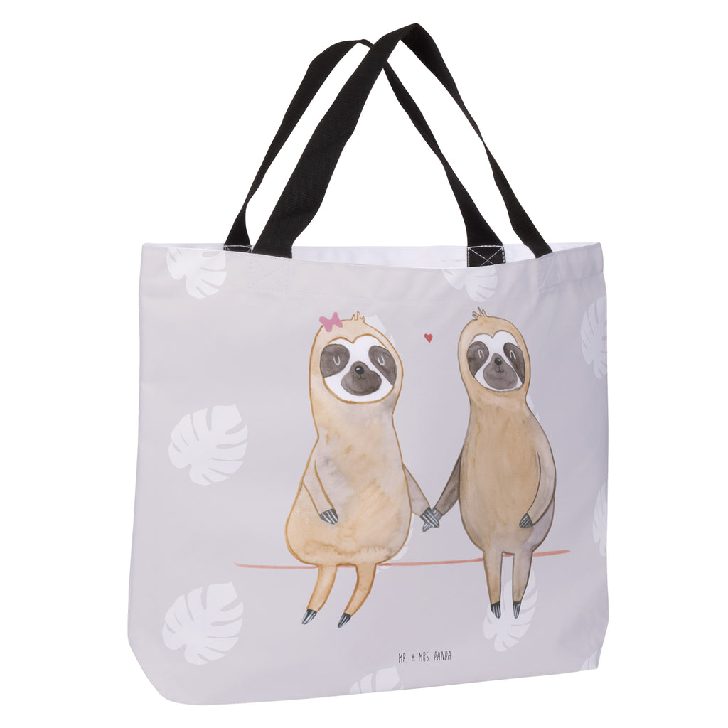 Shopper Faultier Pärchen Beutel, Einkaufstasche, Tasche, Strandtasche, Einkaufsbeutel, Shopper, Schultasche, Freizeittasche, Tragebeutel, Schulbeutel, Alltagstasche, Faultier, Faultier Geschenk, Faultier Deko, Faultiere, faul, Lieblingstier, Liebe, Liebespaar, Faultierliebe, Faultierpärchen, verliebt, verlobt, gemeinsam, relaxen, Pärchen, Beziehung, Langsamkeit