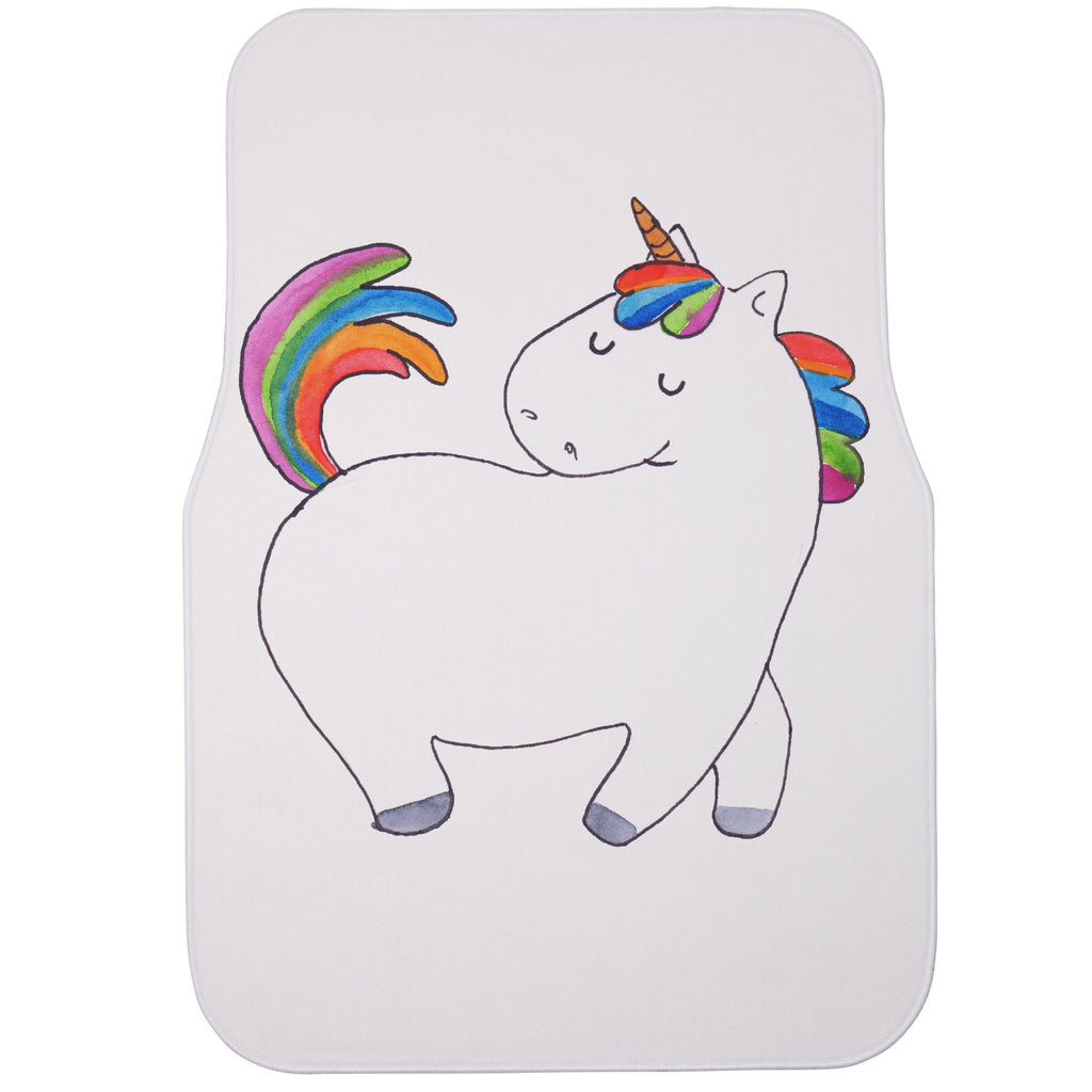 Fahrer Autofußmatte Einhorn stolzierend Autofußmatten, Fußmatte Auto, Fahrer, Schmutzmatte Auto, Einhorn, Einhörner, Einhorn Deko, Pegasus, Unicorn, stolz, anders, bunt, Pferd, Reiter, Reiten, Freundin, Geschenk