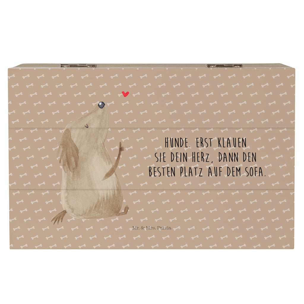 Holzkiste Hund Liebe Holzkiste, Kiste, Schatzkiste, Truhe, Schatulle, XXL, Erinnerungsbox, Erinnerungskiste, Dekokiste, Aufbewahrungsbox, Hund, Hundemotiv, Haustier, Hunderasse, Tierliebhaber, Hundebesitzer, Sprüche, Liebe, Hundeglück, Hundeliebe, Hunde, Frauchen