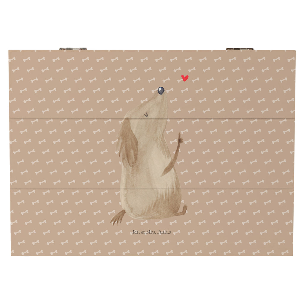 Holzkiste Hund Liebe Holzkiste, Kiste, Schatzkiste, Truhe, Schatulle, XXL, Erinnerungsbox, Erinnerungskiste, Dekokiste, Aufbewahrungsbox, Hund, Hundemotiv, Haustier, Hunderasse, Tierliebhaber, Hundebesitzer, Sprüche, Liebe, Hundeglück, Hundeliebe, Hunde, Frauchen