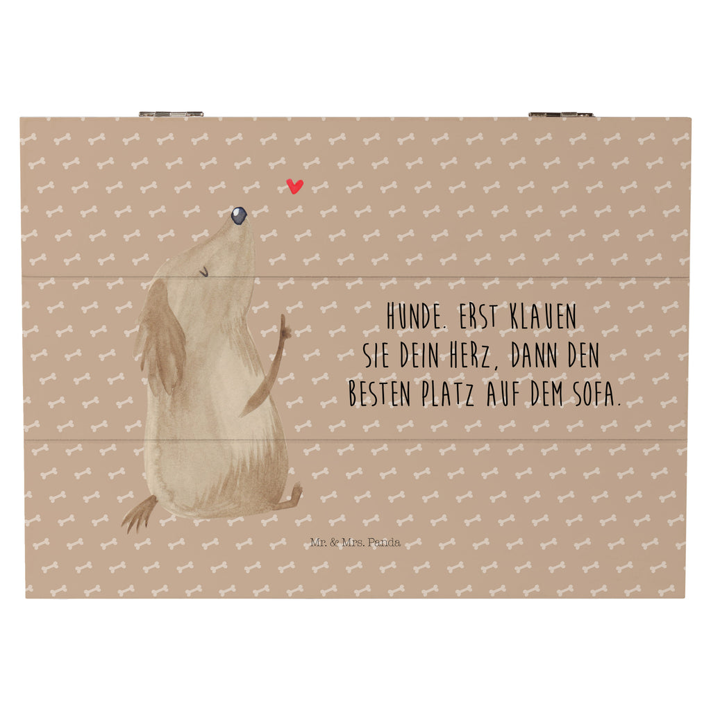 Holzkiste Hund Liebe Holzkiste, Kiste, Schatzkiste, Truhe, Schatulle, XXL, Erinnerungsbox, Erinnerungskiste, Dekokiste, Aufbewahrungsbox, Hund, Hundemotiv, Haustier, Hunderasse, Tierliebhaber, Hundebesitzer, Sprüche, Liebe, Hundeglück, Hundeliebe, Hunde, Frauchen