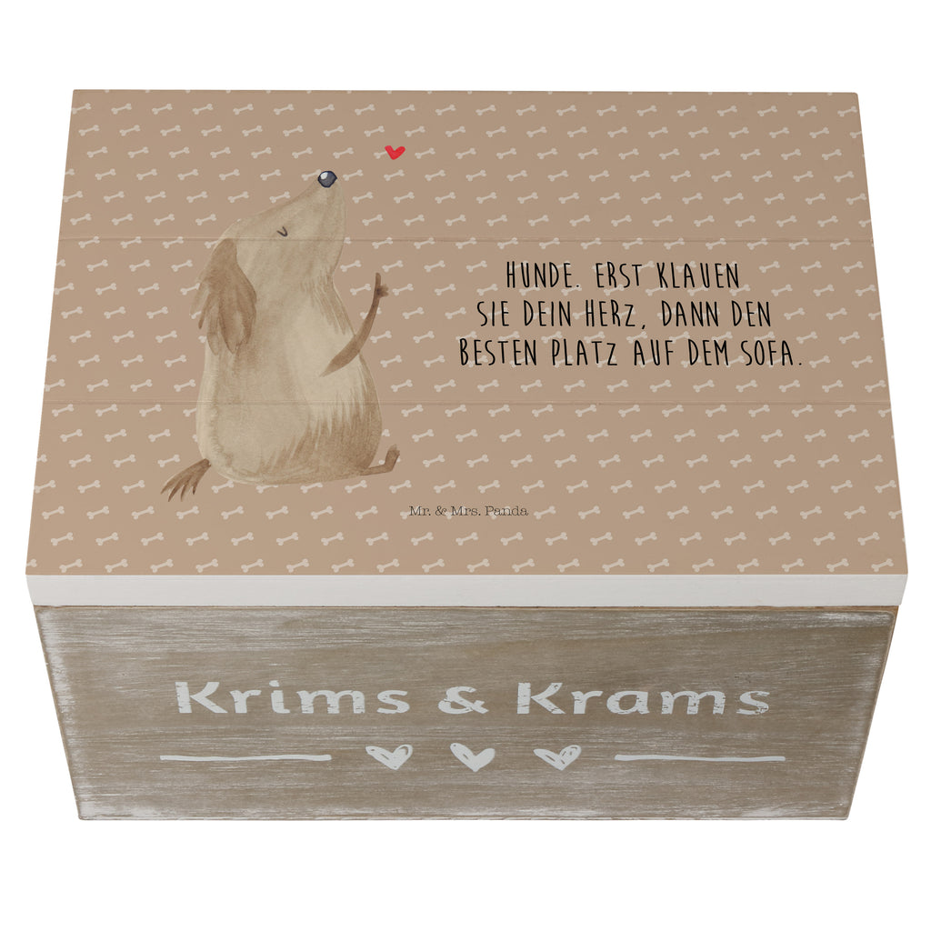 Holzkiste Hund Liebe Holzkiste, Kiste, Schatzkiste, Truhe, Schatulle, XXL, Erinnerungsbox, Erinnerungskiste, Dekokiste, Aufbewahrungsbox, Hund, Hundemotiv, Haustier, Hunderasse, Tierliebhaber, Hundebesitzer, Sprüche, Liebe, Hundeglück, Hundeliebe, Hunde, Frauchen