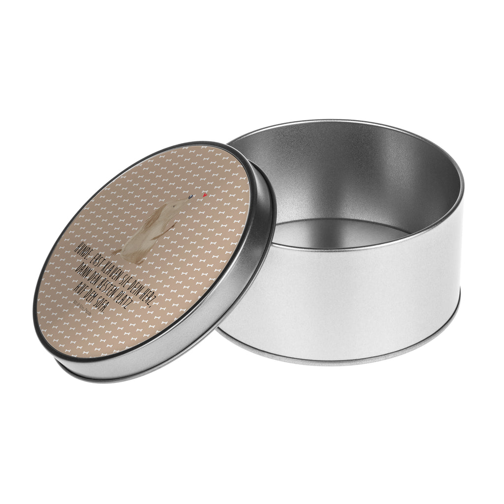 Blechdose rund Hund Liebe Metalldose, Keksdose, Dose, Vorratsdose, Geschenkbox, Hund, Hundemotiv, Haustier, Hunderasse, Tierliebhaber, Hundebesitzer, Sprüche, Liebe, Hundeglück, Hundeliebe, Hunde, Frauchen