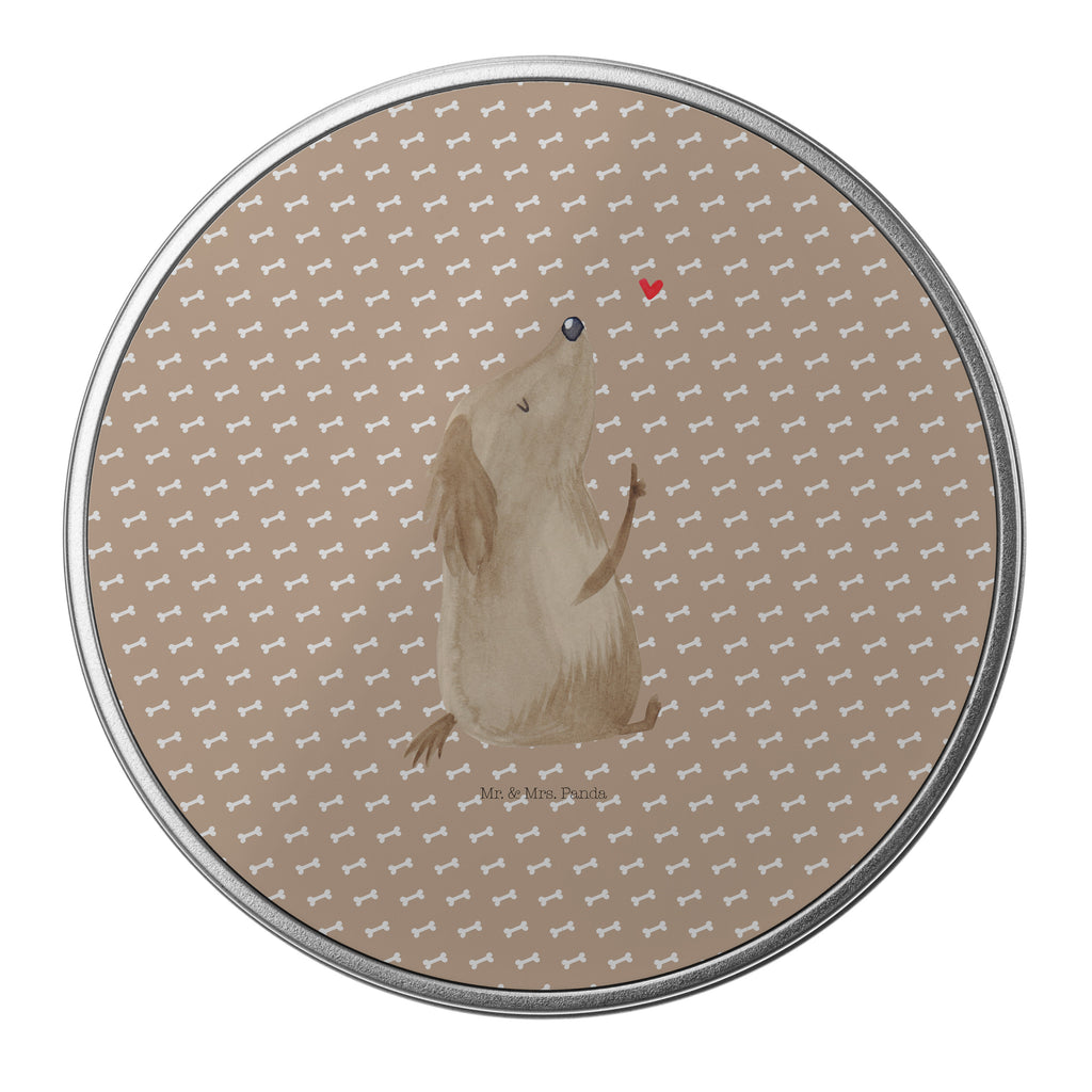 Blechdose rund Hund Liebe Metalldose, Keksdose, Dose, Vorratsdose, Geschenkbox, Hund, Hundemotiv, Haustier, Hunderasse, Tierliebhaber, Hundebesitzer, Sprüche, Liebe, Hundeglück, Hundeliebe, Hunde, Frauchen