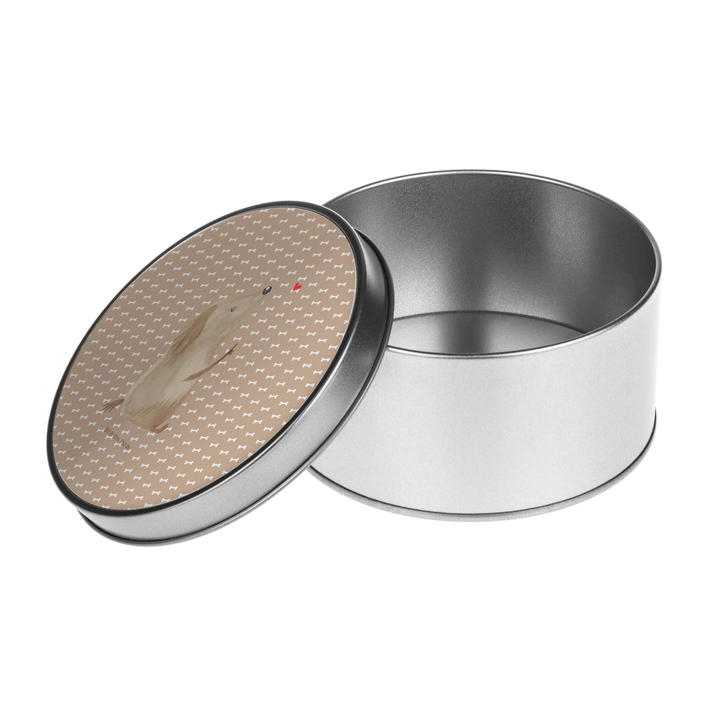 Blechdose rund Hund Liebe Metalldose, Keksdose, Dose, Vorratsdose, Geschenkbox, Hund, Hundemotiv, Haustier, Hunderasse, Tierliebhaber, Hundebesitzer, Sprüche, Liebe, Hundeglück, Hundeliebe, Hunde, Frauchen