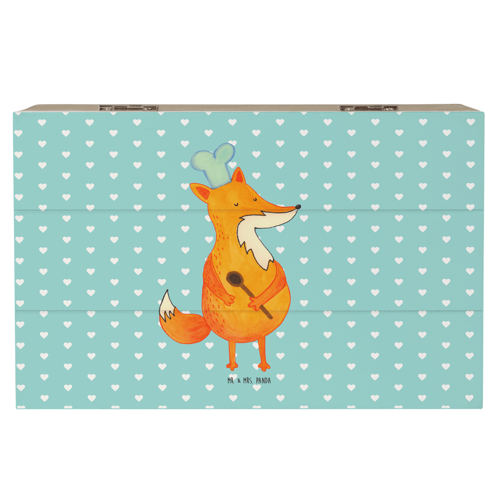 Holzkiste Fuchs Koch Holzkiste, Kiste, Schatzkiste, Truhe, Schatulle, XXL, Erinnerungsbox, Erinnerungskiste, Dekokiste, Aufbewahrungsbox, Fuchs, Füchse, Koch Geschenk, Küche Spruch, Küche Deko, Köche, Bäcker, Party Spruch, Spruch lustig, witzig