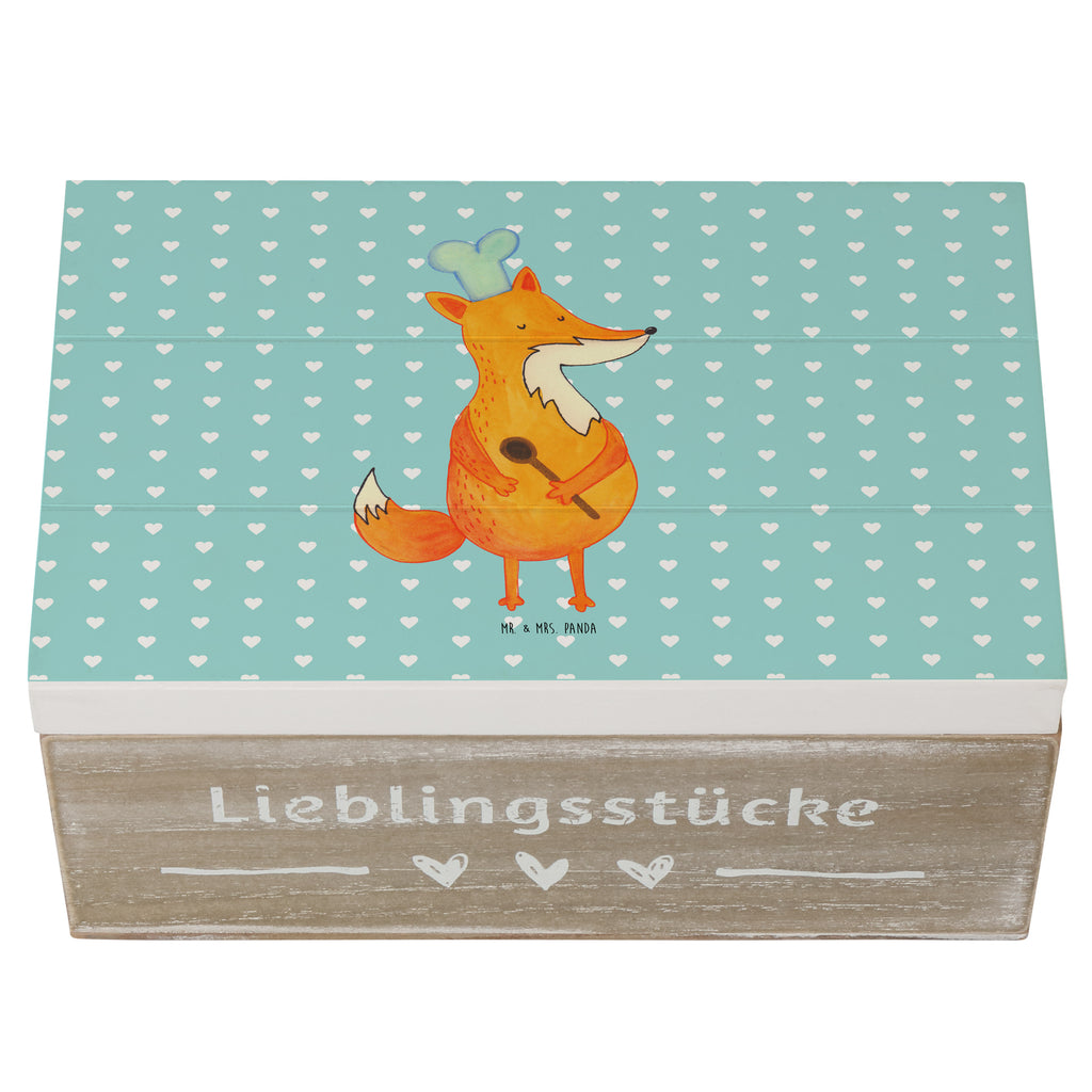 Holzkiste Fuchs Koch Holzkiste, Kiste, Schatzkiste, Truhe, Schatulle, XXL, Erinnerungsbox, Erinnerungskiste, Dekokiste, Aufbewahrungsbox, Fuchs, Füchse, Koch Geschenk, Küche Spruch, Küche Deko, Köche, Bäcker, Party Spruch, Spruch lustig, witzig