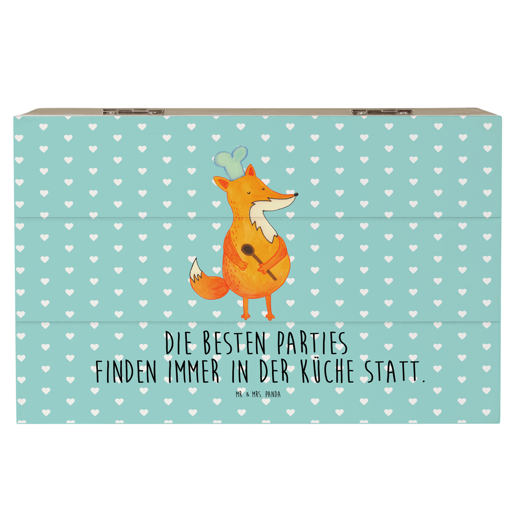 Holzkiste Fuchs Koch Holzkiste, Kiste, Schatzkiste, Truhe, Schatulle, XXL, Erinnerungsbox, Erinnerungskiste, Dekokiste, Aufbewahrungsbox, Fuchs, Füchse, Koch Geschenk, Küche Spruch, Küche Deko, Köche, Bäcker, Party Spruch, Spruch lustig, witzig