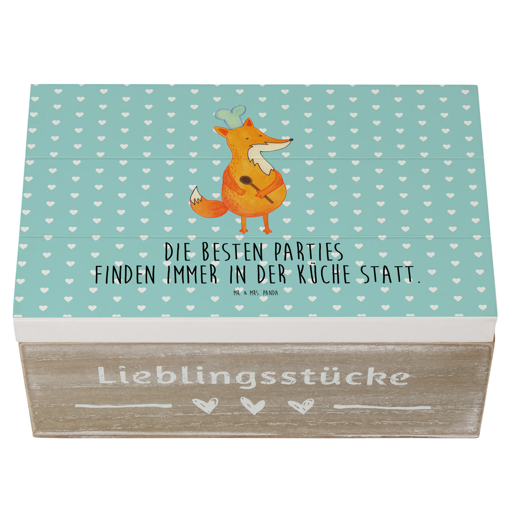 Holzkiste Fuchs Koch Holzkiste, Kiste, Schatzkiste, Truhe, Schatulle, XXL, Erinnerungsbox, Erinnerungskiste, Dekokiste, Aufbewahrungsbox, Fuchs, Füchse, Koch Geschenk, Küche Spruch, Küche Deko, Köche, Bäcker, Party Spruch, Spruch lustig, witzig