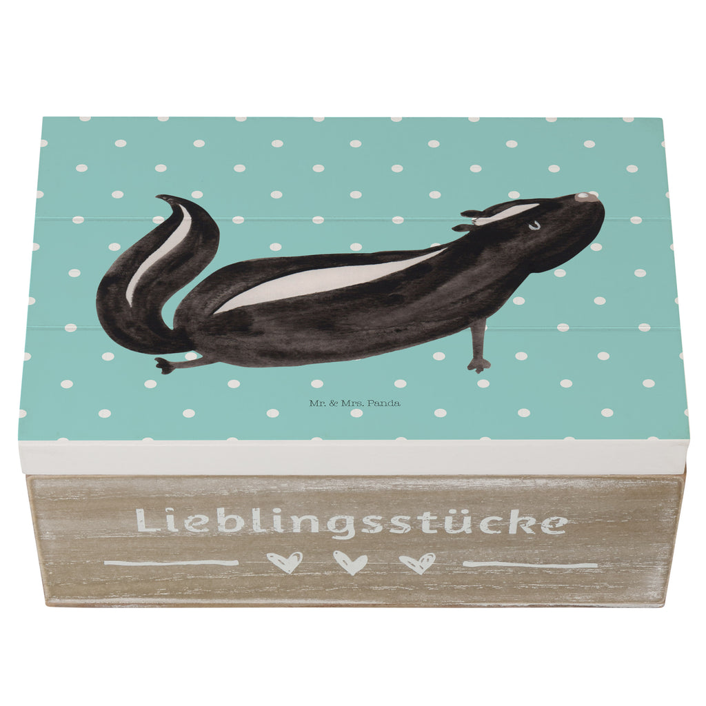 Holzkiste Stinktier Yoga Holzkiste, Kiste, Schatzkiste, Truhe, Schatulle, XXL, Erinnerungsbox, Erinnerungskiste, Dekokiste, Aufbewahrungsbox, Stinktier, Skunk, Wildtier, Raubtier, Stinker, Stinki, Yoga, Namaste, Lebe, Liebe, Lache