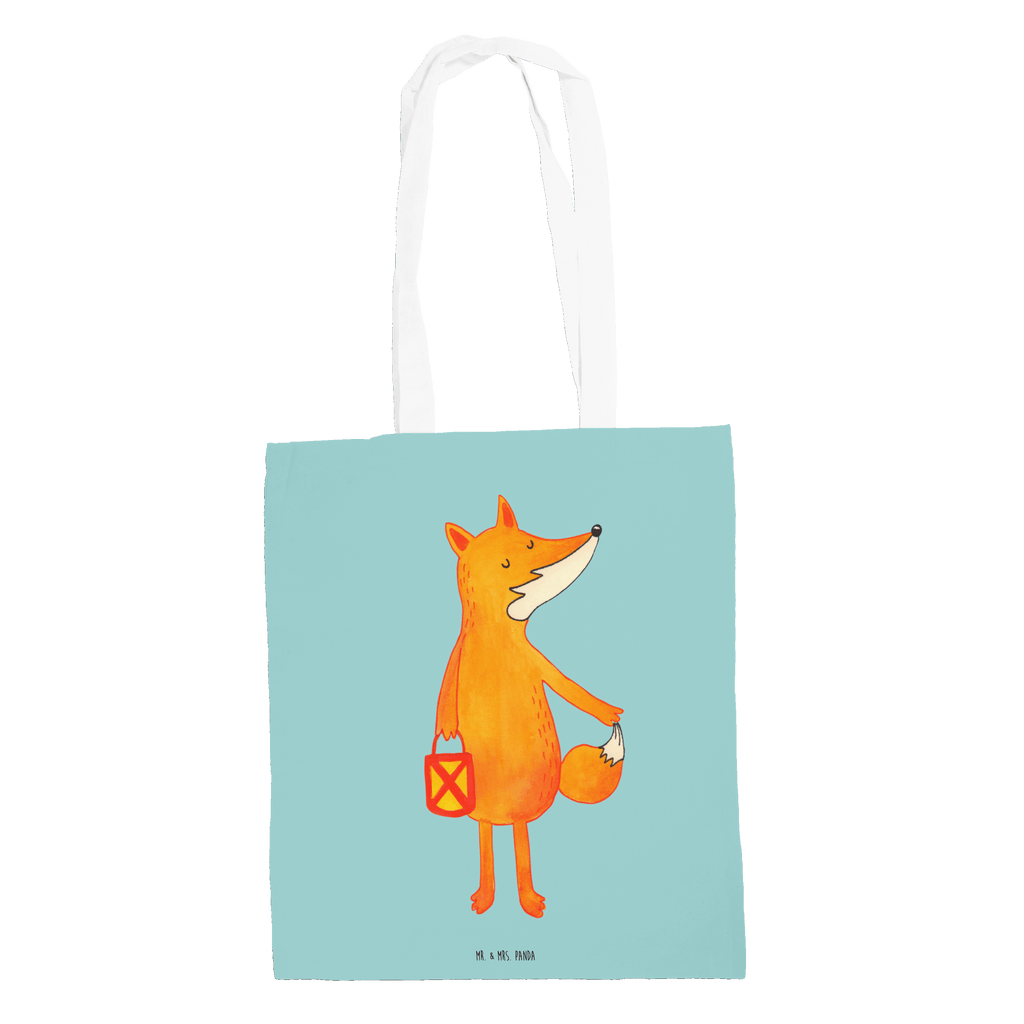 Tragetasche Fuchs Laterne Beuteltasche, Beutel, Einkaufstasche, Jutebeutel, Stoffbeutel, Fuchs, Füchse, Spruch trösten, Liebeskummer Spruch, Laterne, Sankt Martin, Laternenumzug, Aufmuntern, Cäsar Otto Hugo Flaischlen