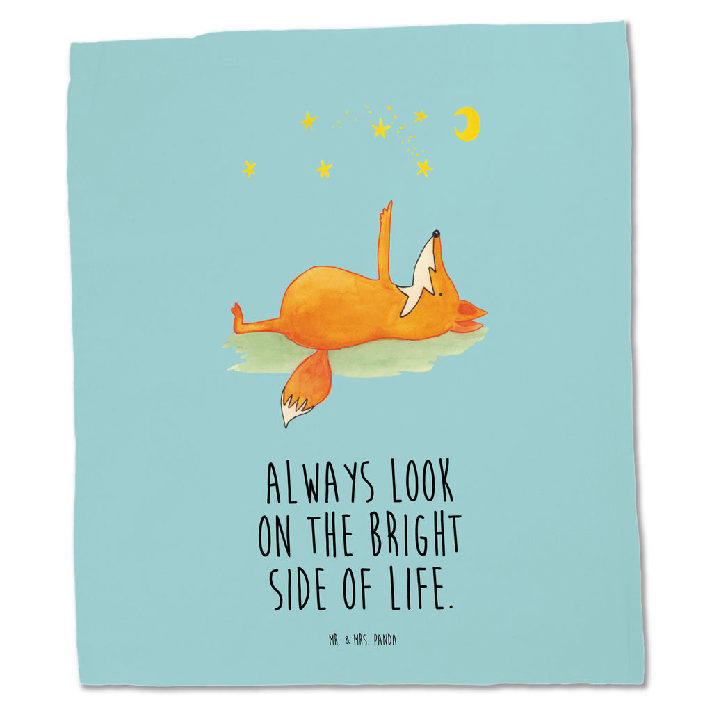 Tragetasche Fuchs Sterne Beuteltasche, Beutel, Einkaufstasche, Jutebeutel, Stoffbeutel, Fuchs, Füchse, tröstende Worte, Spruch positiv, Spruch schön, Romantik, Always Look on the Bright Side of Life