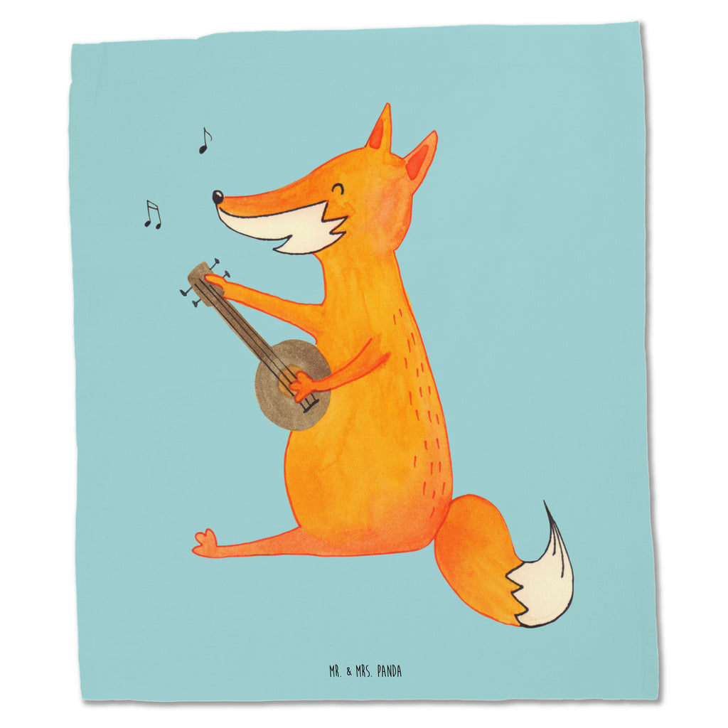 Tragetasche Fuchs Gitarre Beuteltasche, Beutel, Einkaufstasche, Jutebeutel, Stoffbeutel, Fuchs, Füchse, Geschenk Musiker, Musik Spruch, Musikerin, Sänger, Sängerin, Gitarre