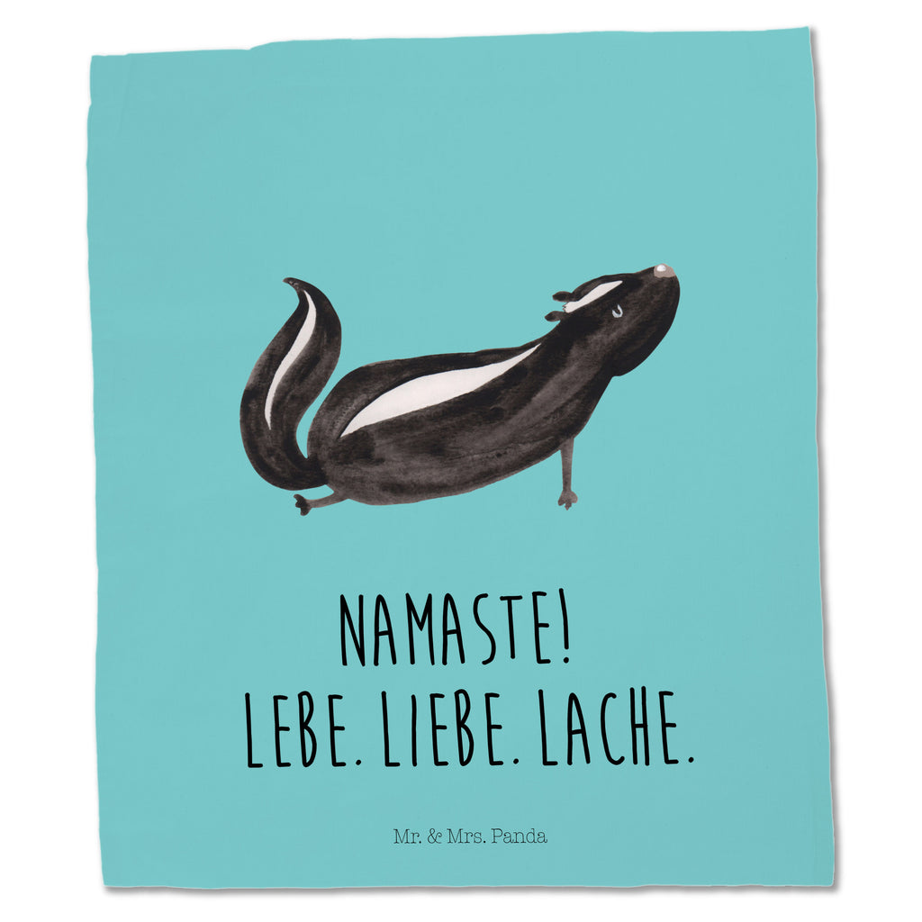 Tragetasche Stinktier Yoga Beuteltasche, Beutel, Einkaufstasche, Jutebeutel, Stoffbeutel, Stinktier, Skunk, Wildtier, Raubtier, Stinker, Stinki, Yoga, Namaste, Lebe, Liebe, Lache