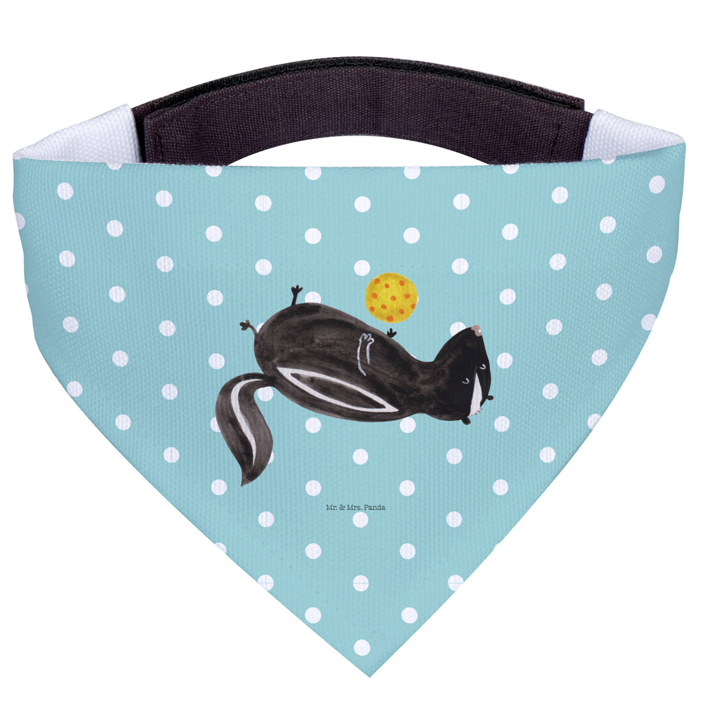 Hundehalstuch M Stinktier Ball Hundehalstuch, Halstuch, Hunde, Tuch, mittel, mittelgroße Hunde, Stinktier, Skunk, Wildtier, Raubtier, Stinker, Stinki, verspielt, Weisheit