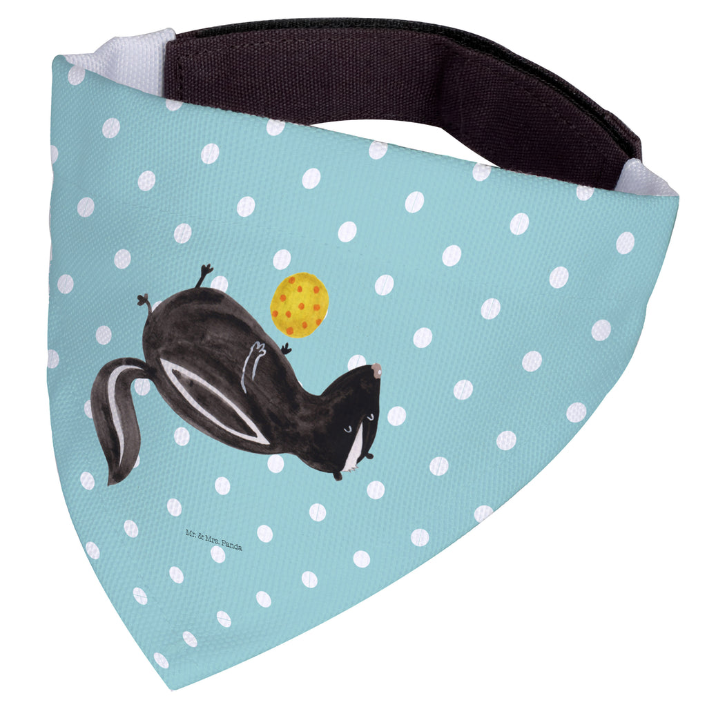 Hundehalstuch M Stinktier Ball Hundehalstuch, Halstuch, Hunde, Tuch, mittel, mittelgroße Hunde, Stinktier, Skunk, Wildtier, Raubtier, Stinker, Stinki, verspielt, Weisheit