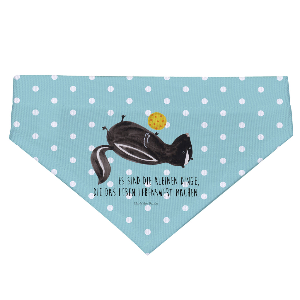 Hundehalstuch M Stinktier Ball Hundehalstuch, Halstuch, Hunde, Tuch, mittel, mittelgroße Hunde, Stinktier, Skunk, Wildtier, Raubtier, Stinker, Stinki, verspielt, Weisheit