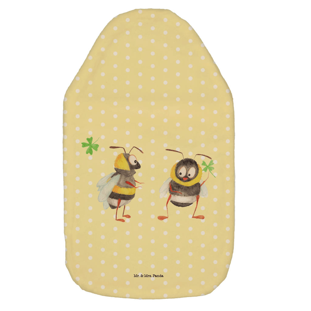 Wärmflasche Hummeln mit Kleeblatt Wärmekissen, Kinderwärmflasche, Körnerkissen, Wärmflaschenbezug, Wärmflasche mit Bezug, Tiermotive, Gute Laune, lustige Sprüche, Tiere, Hummel, Biene, Spruch positiv, Biene Deko, Spruch schön, glücklich sein, glücklich werden, Spruch fröhlich