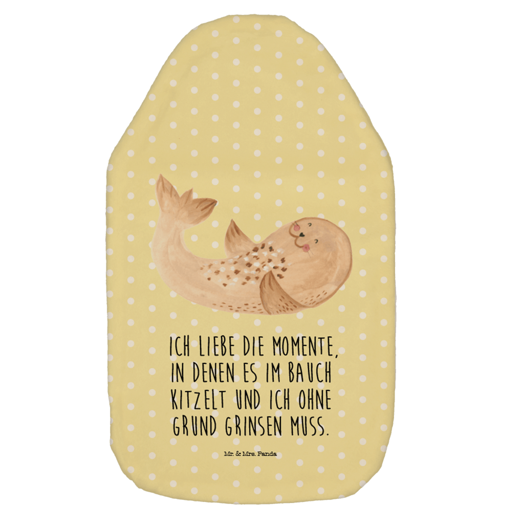 Wärmflasche Robbe liegend Wärmekissen, Kinderwärmflasche, Körnerkissen, Wärmflaschenbezug, Wärmflasche mit Bezug, Tiermotive, Gute Laune, lustige Sprüche, Tiere, Robbe, Robben, Seehund, Strand, Meerestier, Ostsee, Nordsee, Lachen, Freude